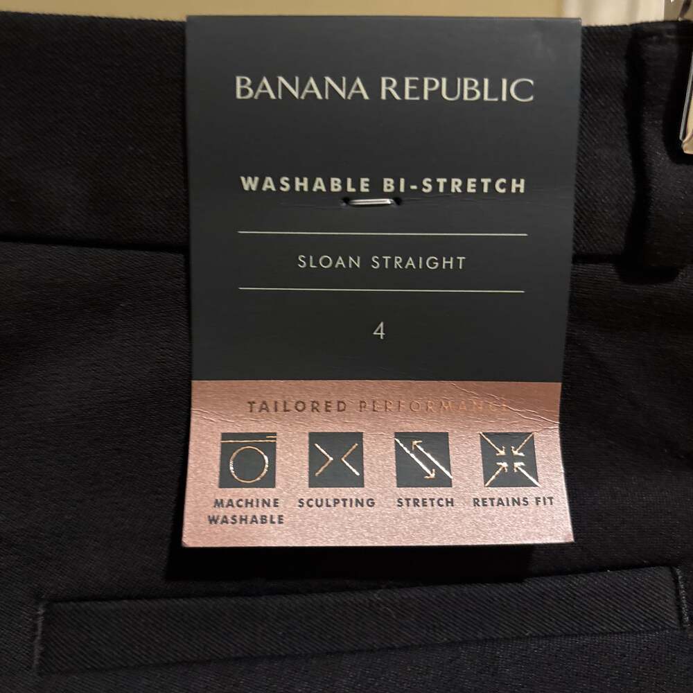 Banana Republic Sloan Black Slim Ankle Pants